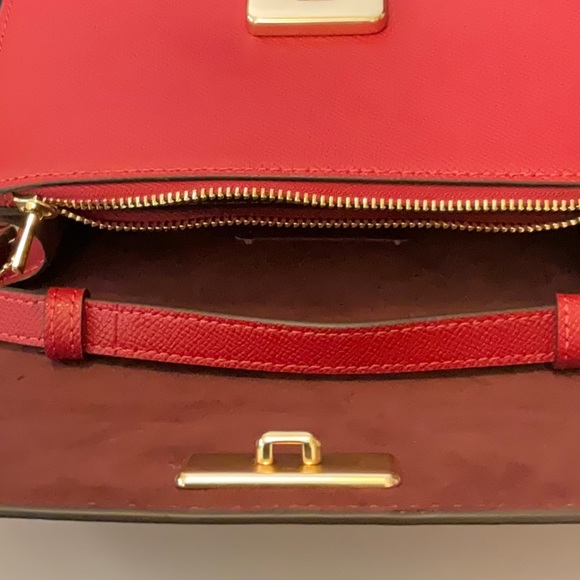 Authentic Coach Red Shoulder/Crossbody Bag - Picture 6 of 16